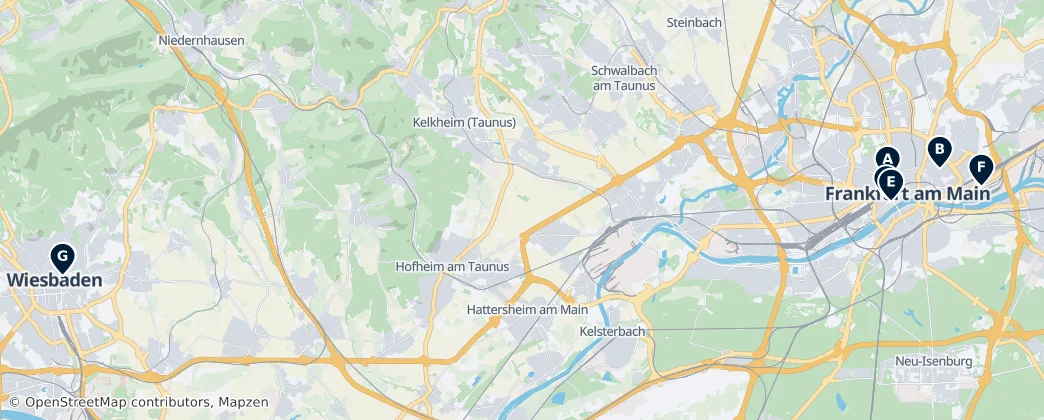 Map of Darmstadt