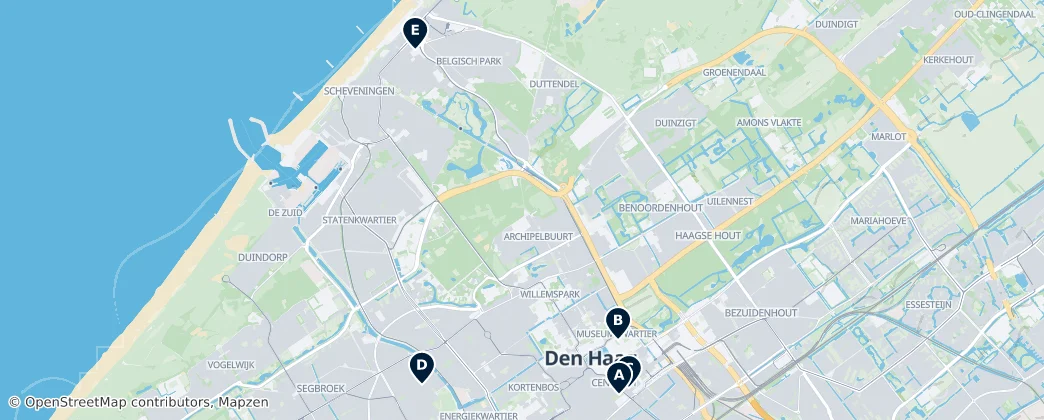 Map of South Holland