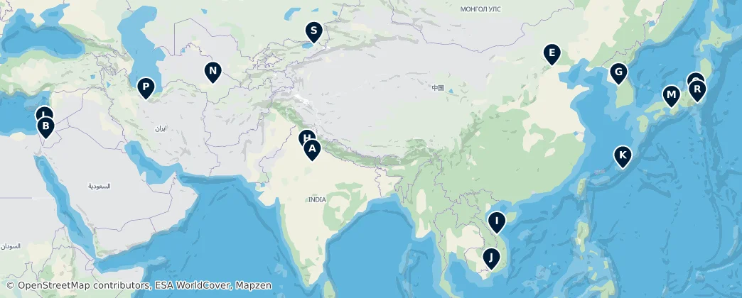 Map of Asia