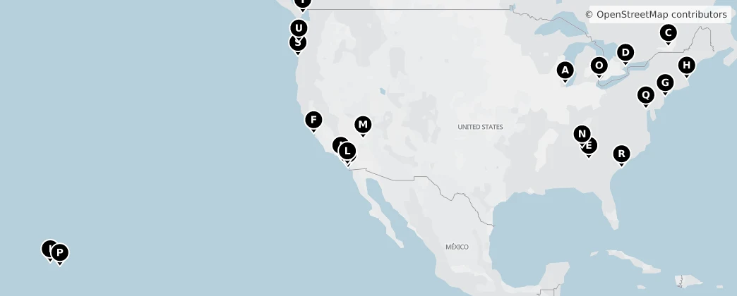 Map of North America