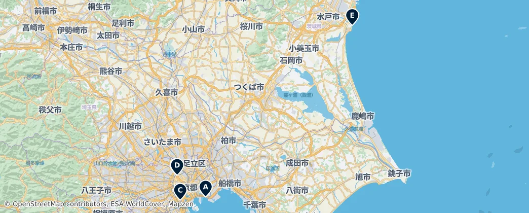 Map of Tokyo