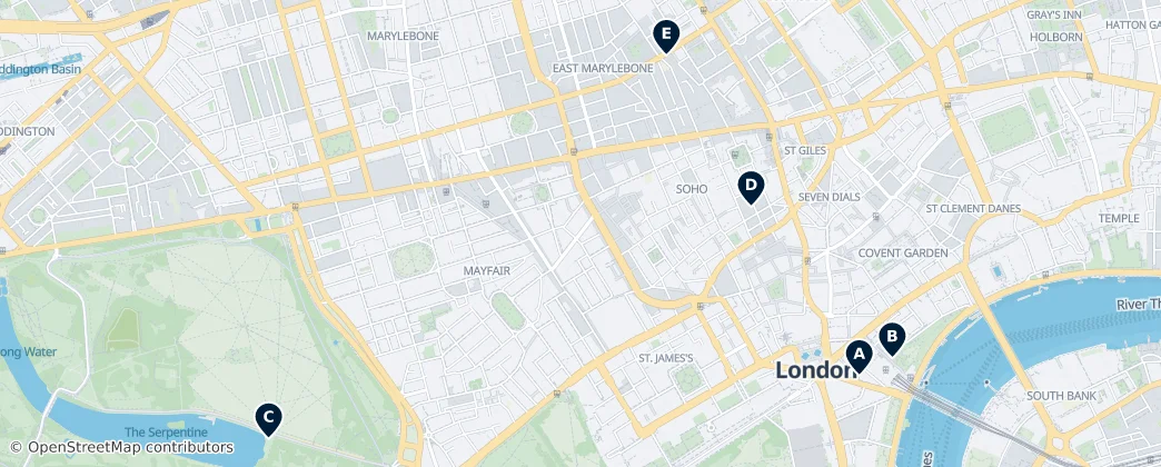 Map of Westminster