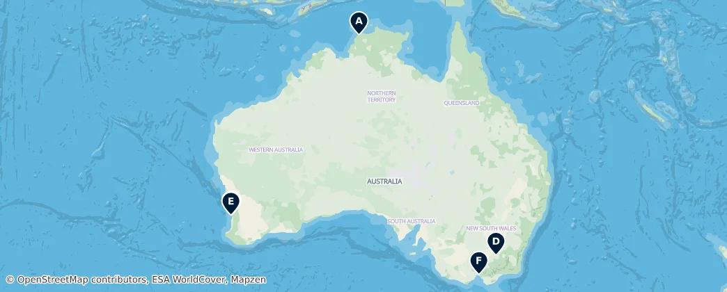 Map of Australia