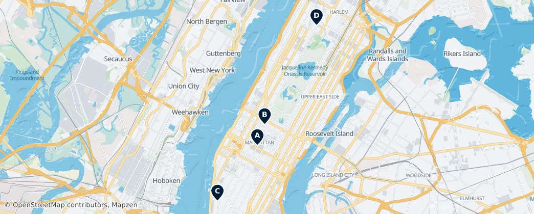 Map of Manhattan Island