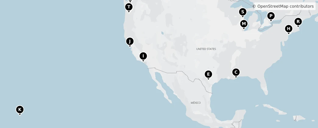 Map of North America