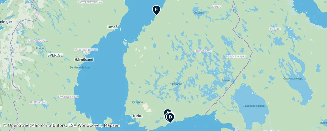 Map of Finland