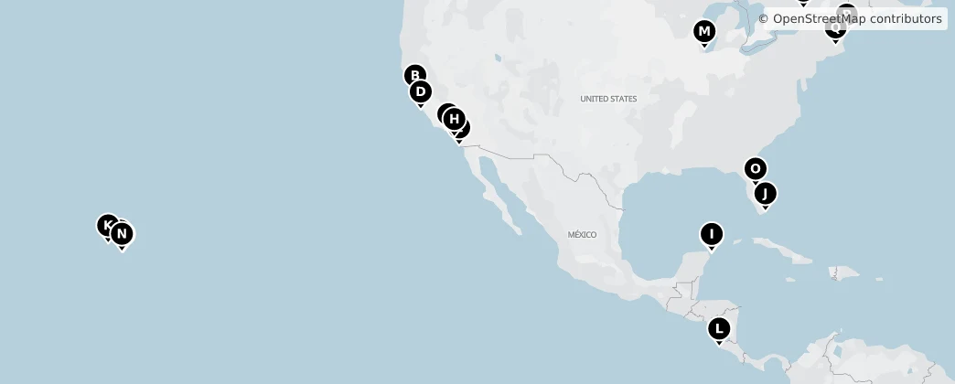 Map of North America