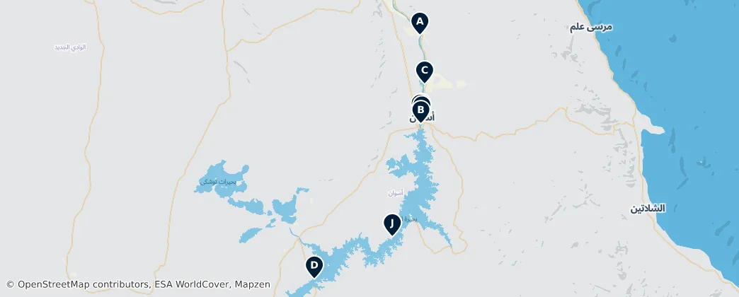 Map of Aswan