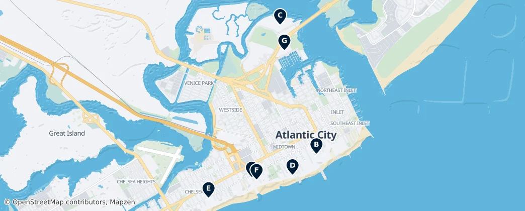 Map of Atlantic City