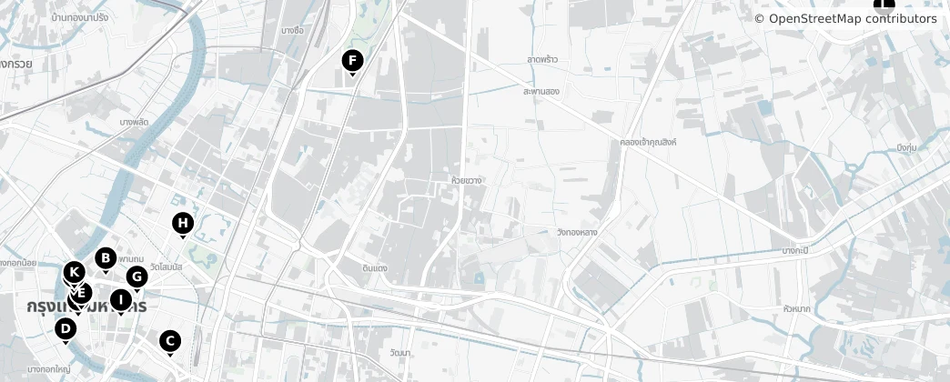 Map of Bangkok