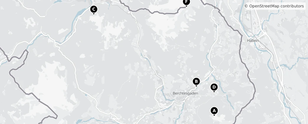 Map of Berchtesgadener Land