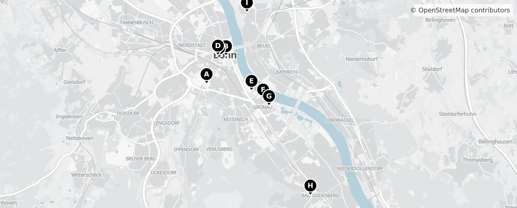 Map of Bonn