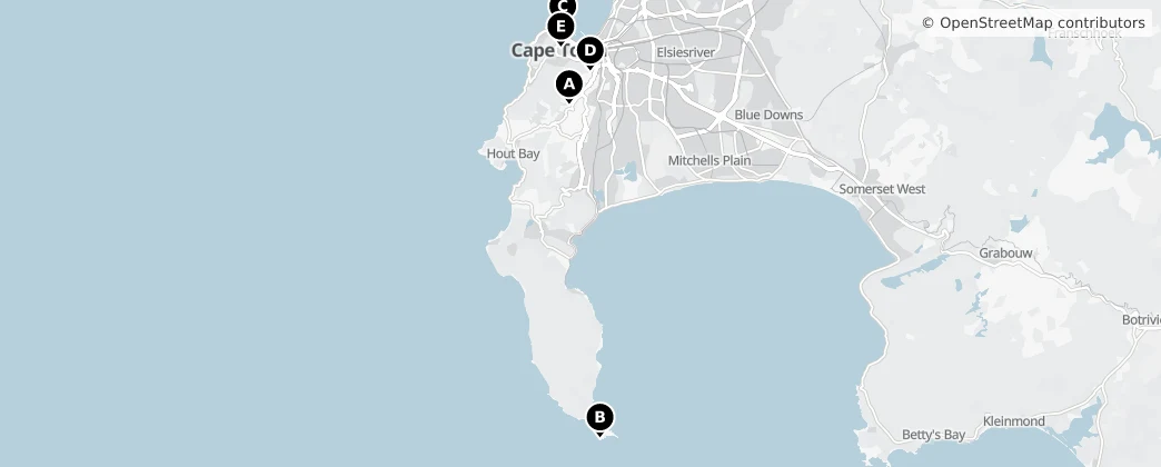 Map of City of Cape Town