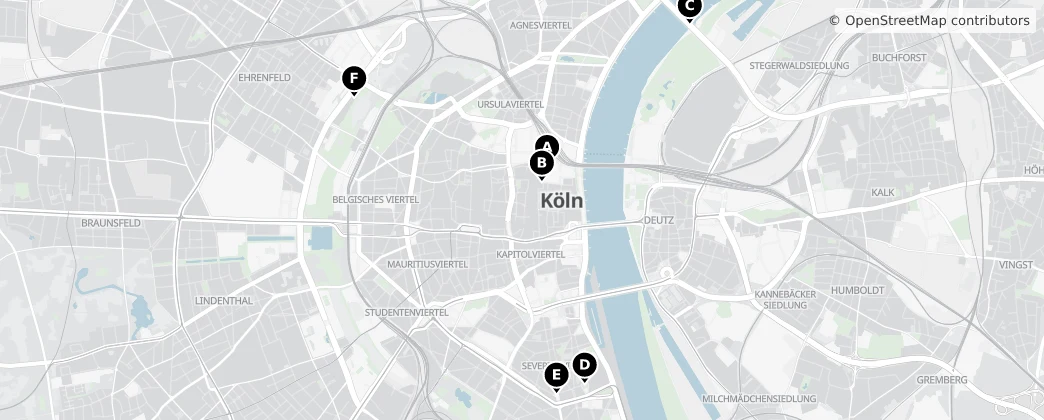 Map of Cologne