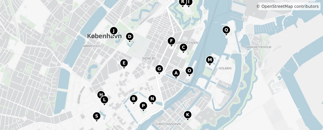 Map of Copenhagen