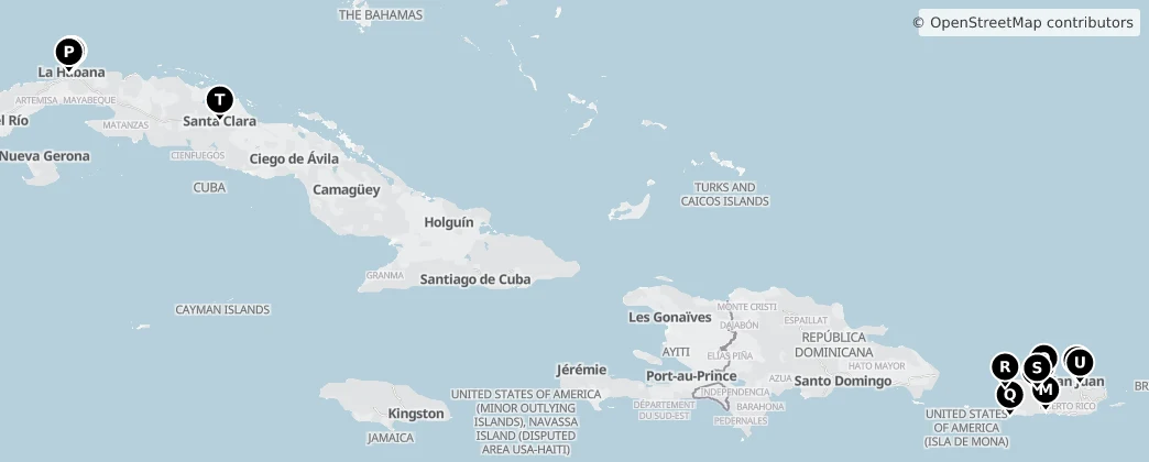 Map of Cuba