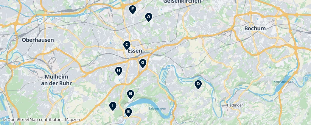 Map of Essen