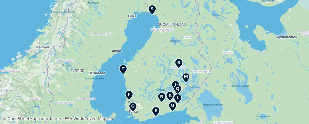 Map of Finland