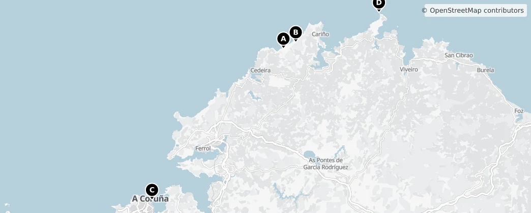 Map of Galicia