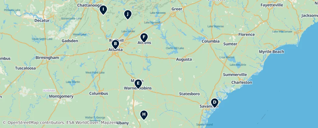 Map of Georgia