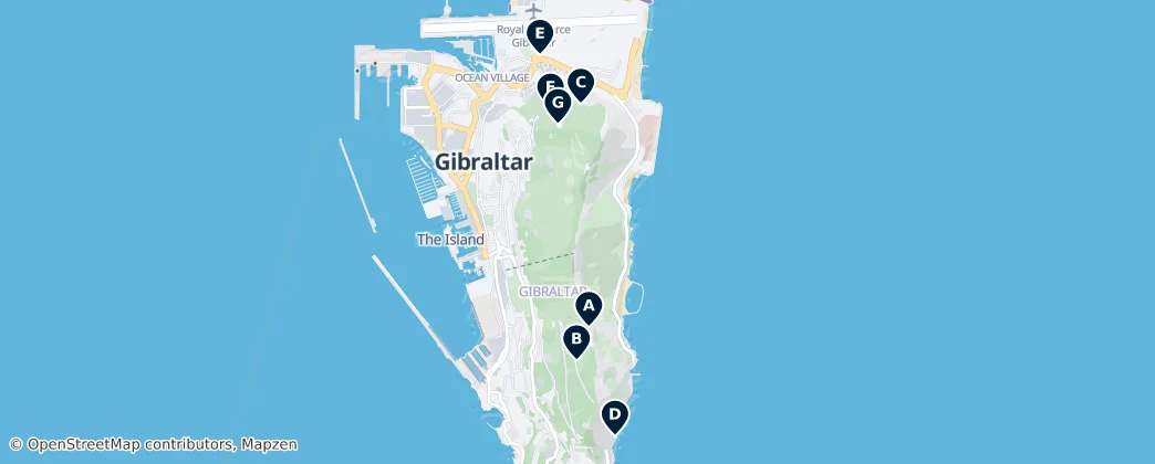 Map of Gibraltar