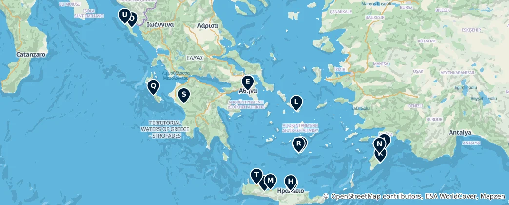 Map of Greece