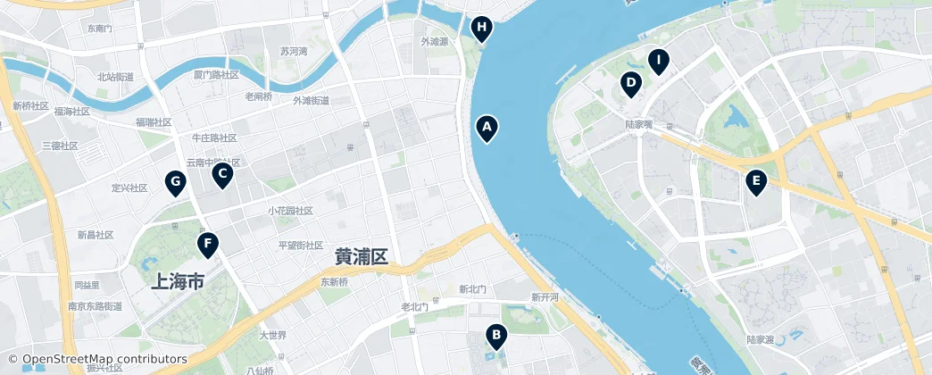 Map of Hongkou District