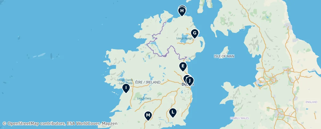 Map of Ireland