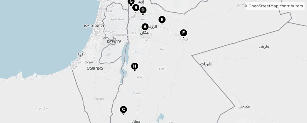 Map of Jordan