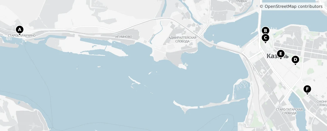 Map of Kazan