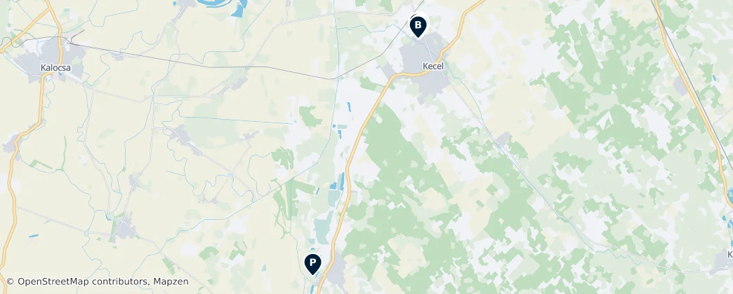 Map of Kiskőrösi járás