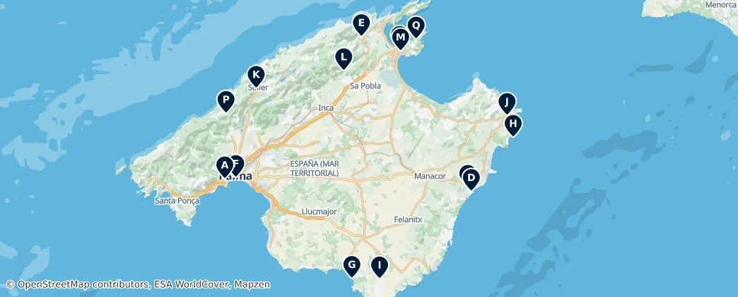 Map of Mallorca