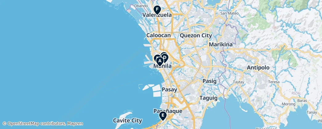 Map of Metro Manila