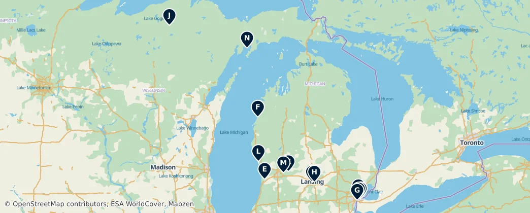Map of Michigan