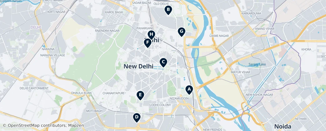 Map of New Delhi