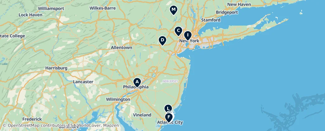 Map of New Jersey