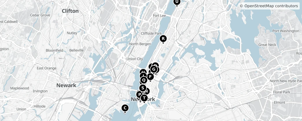 Map of Manhattan