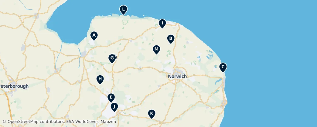 Map of Norfolk