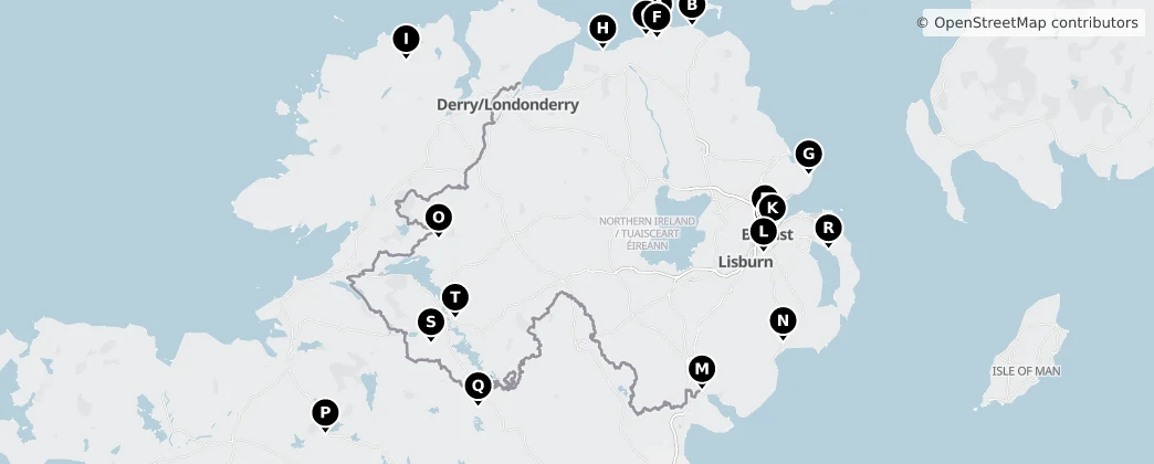 Map of Northern Ireland