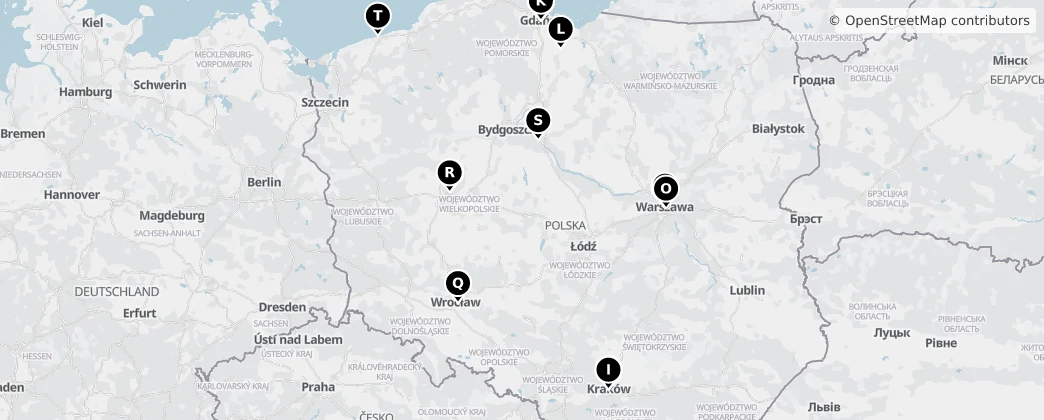Map of Poland