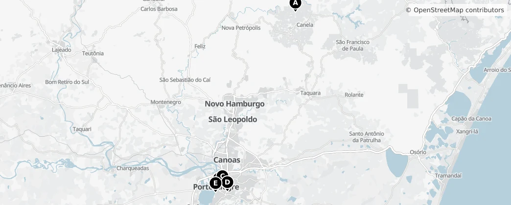 Map of Região Geográfica Intermediária de Porto Alegre