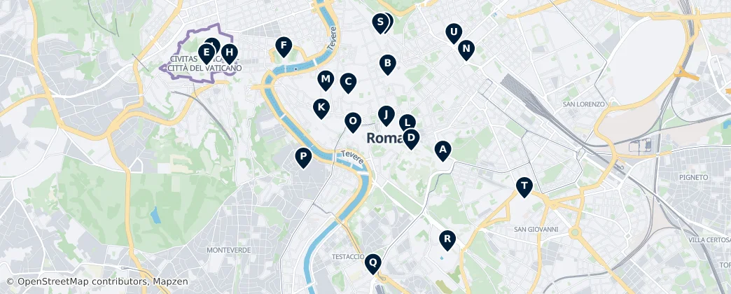 Map of Rome