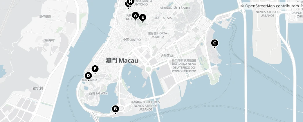 Map of Santo António