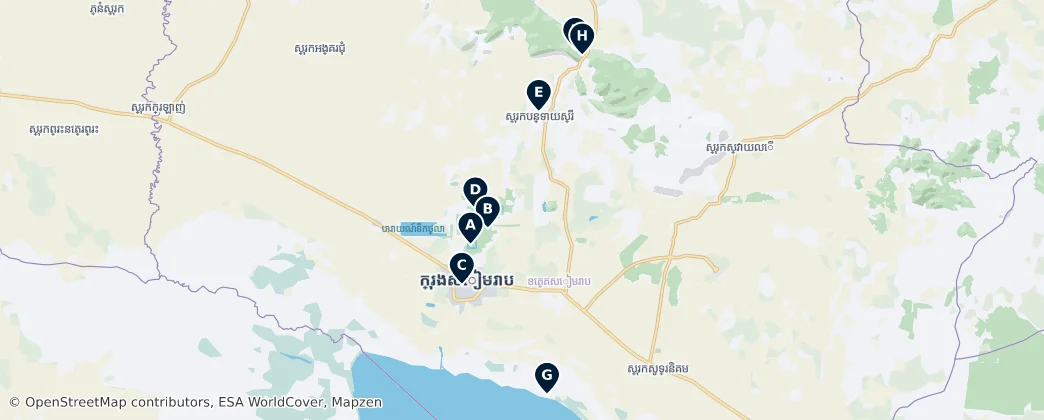 Map of Siem Reap