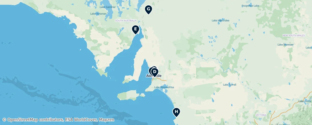 Map of South Australia
