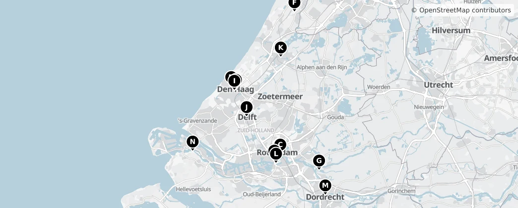 Map of South Holland