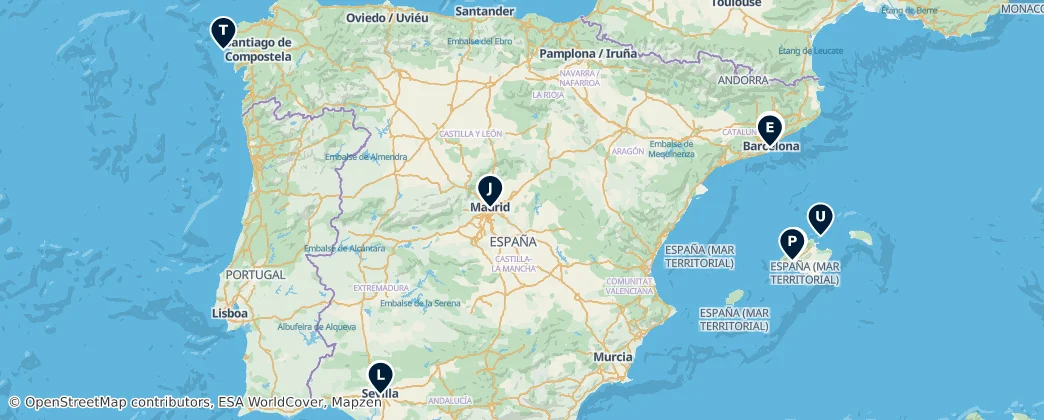 Map of Spain