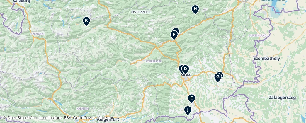 Map of Styria