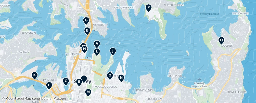 Map of Sydney