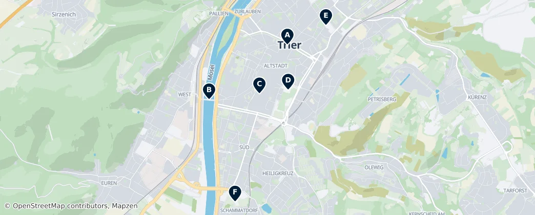 Map of Trier